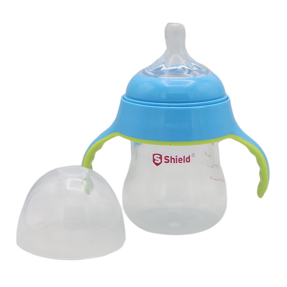 Shield Feeder (Wide Neck) 180 Ml Blue, Kids, Feeding Supplies, Chase Value, Chase Value