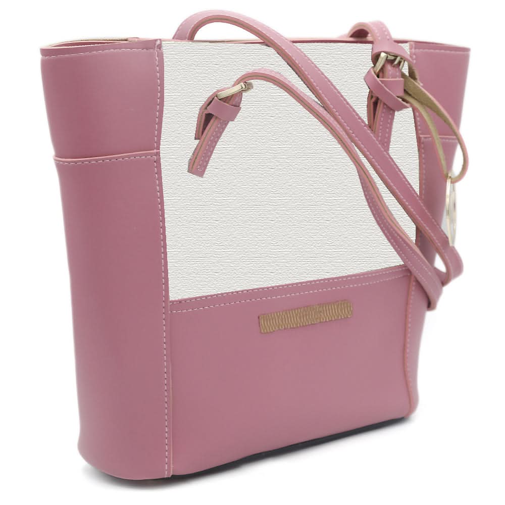 Women's Handbag H-81 - Pink & Fawn, Women, Bags, Chase Value, Chase Value