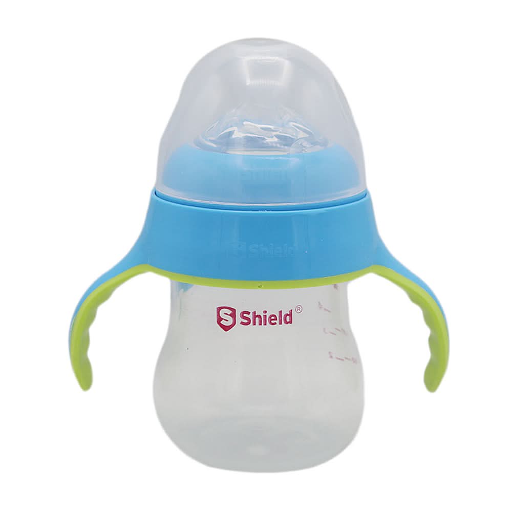 Shield Feeder (Wide Neck) 180 Ml Blue, Kids, Feeding Supplies, Chase Value, Chase Value