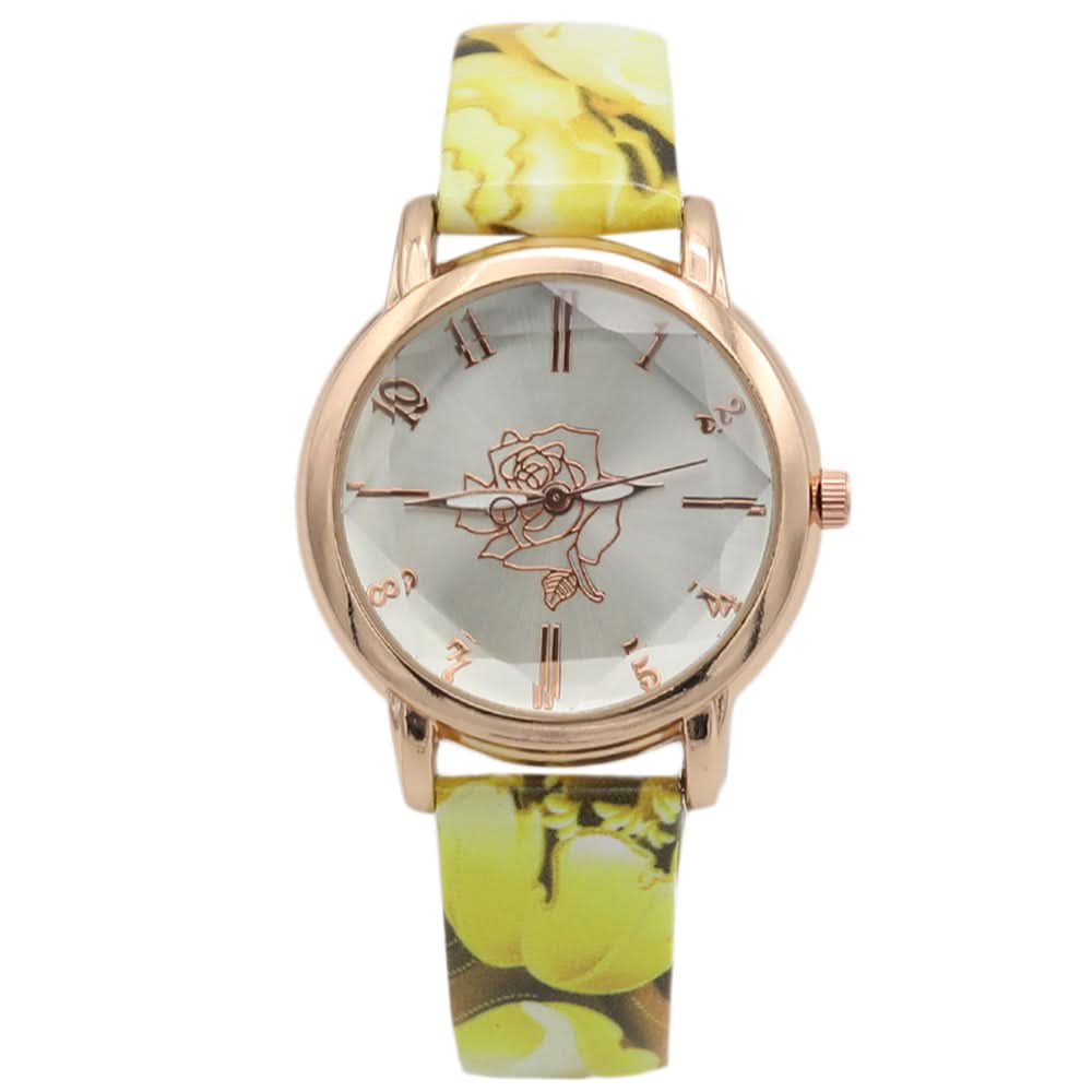 Women's Analog Strap Watch - Yellow, Women, Watches, Chase Value, Chase Value