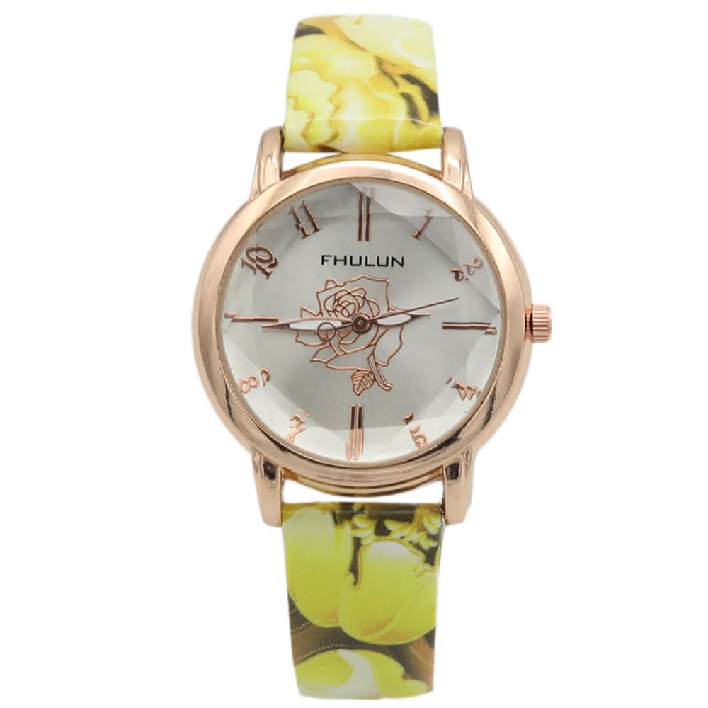 Women's Analog Strap Watch - Yellow, Women, Watches, Chase Value, Chase Value