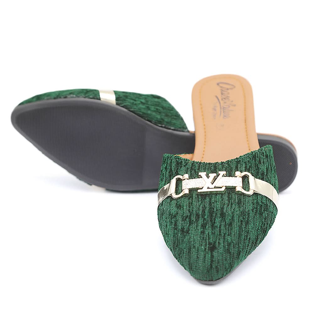 Women's Backless Slipper - Green, Women, Slippers, Chase Value, Chase Value