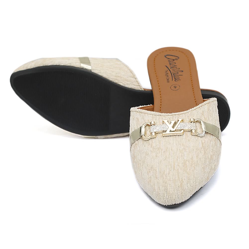Women's Backless Slipper - Fawn, Women, Slippers, Chase Value, Chase Value
