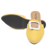 Women's Backless Slipper - Yellow, Women, Slippers, Chase Value, Chase Value