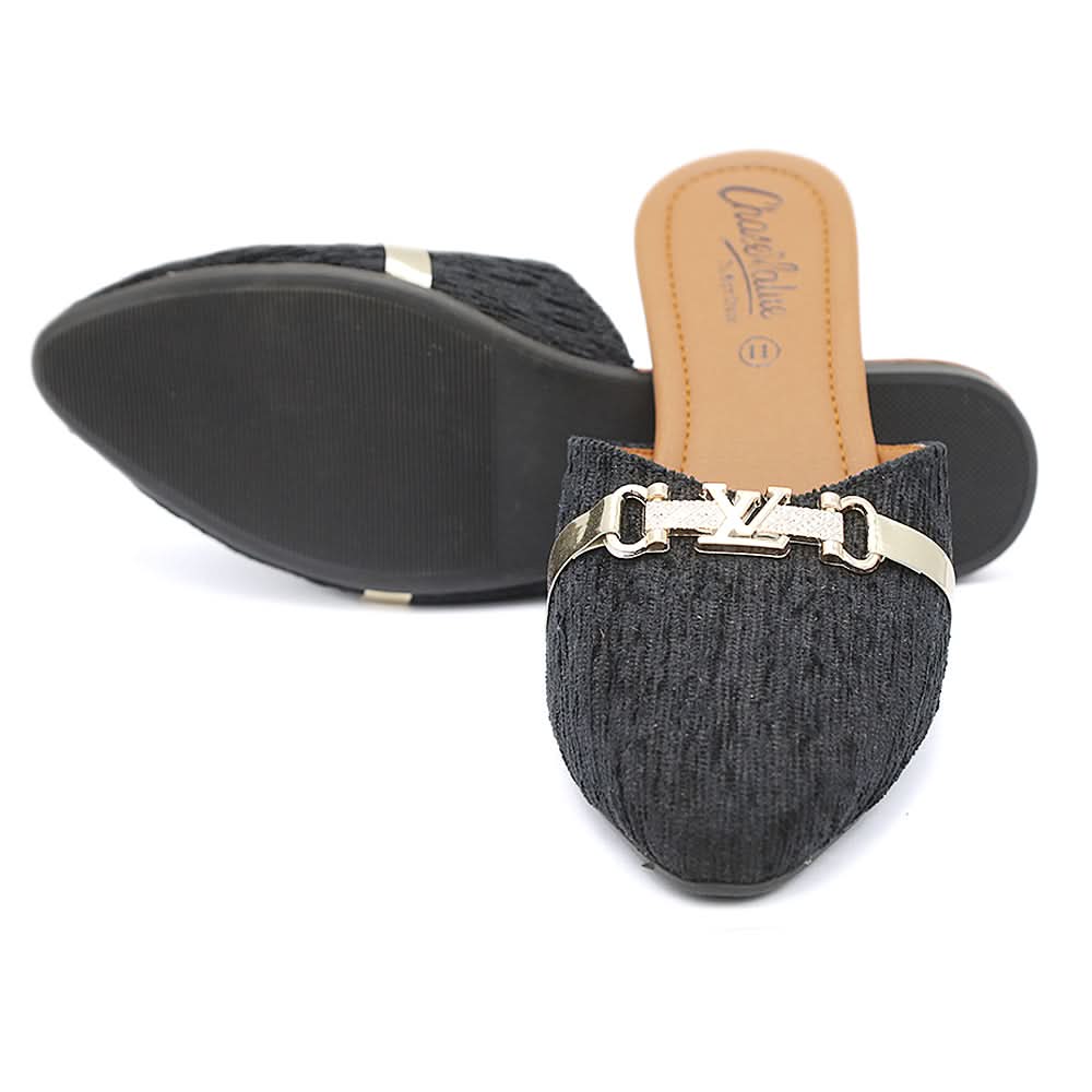 Women's Backless Slipper - Black, Women, Slippers, Chase Value, Chase Value
