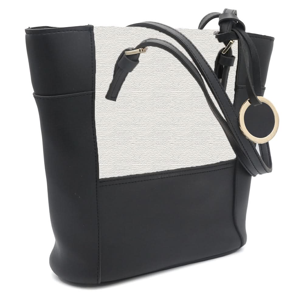 Women's Handbag H-81 - Black & Fawn, Women, Bags, Chase Value, Chase Value