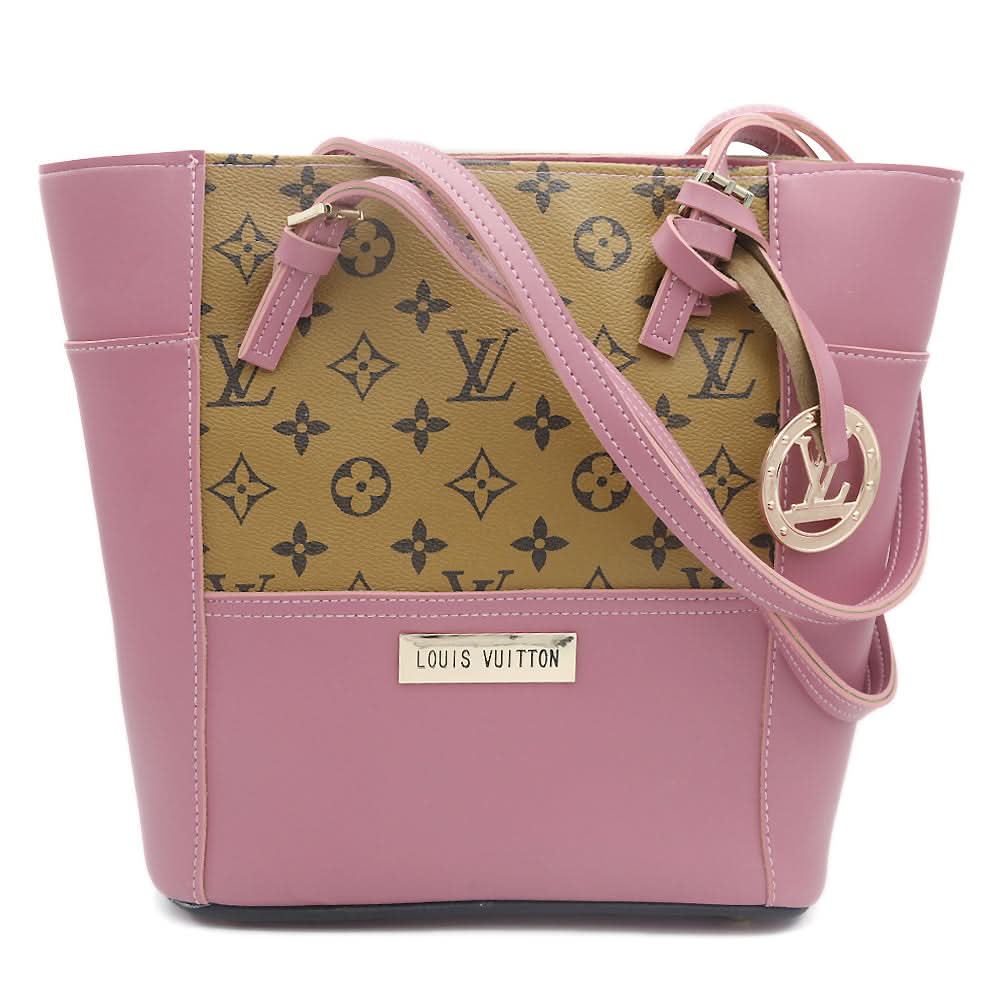 Women's Handbag H-81 - Pink & Brown, Women, Bags, Chase Value, Chase Value