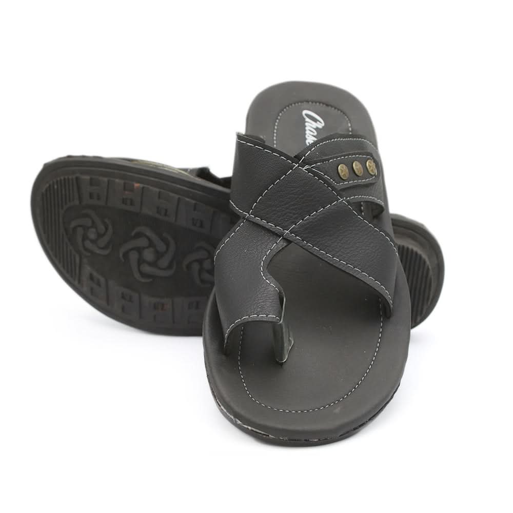 Men's Slipper - Black, Men, Slippers, Chase Value, Chase Value