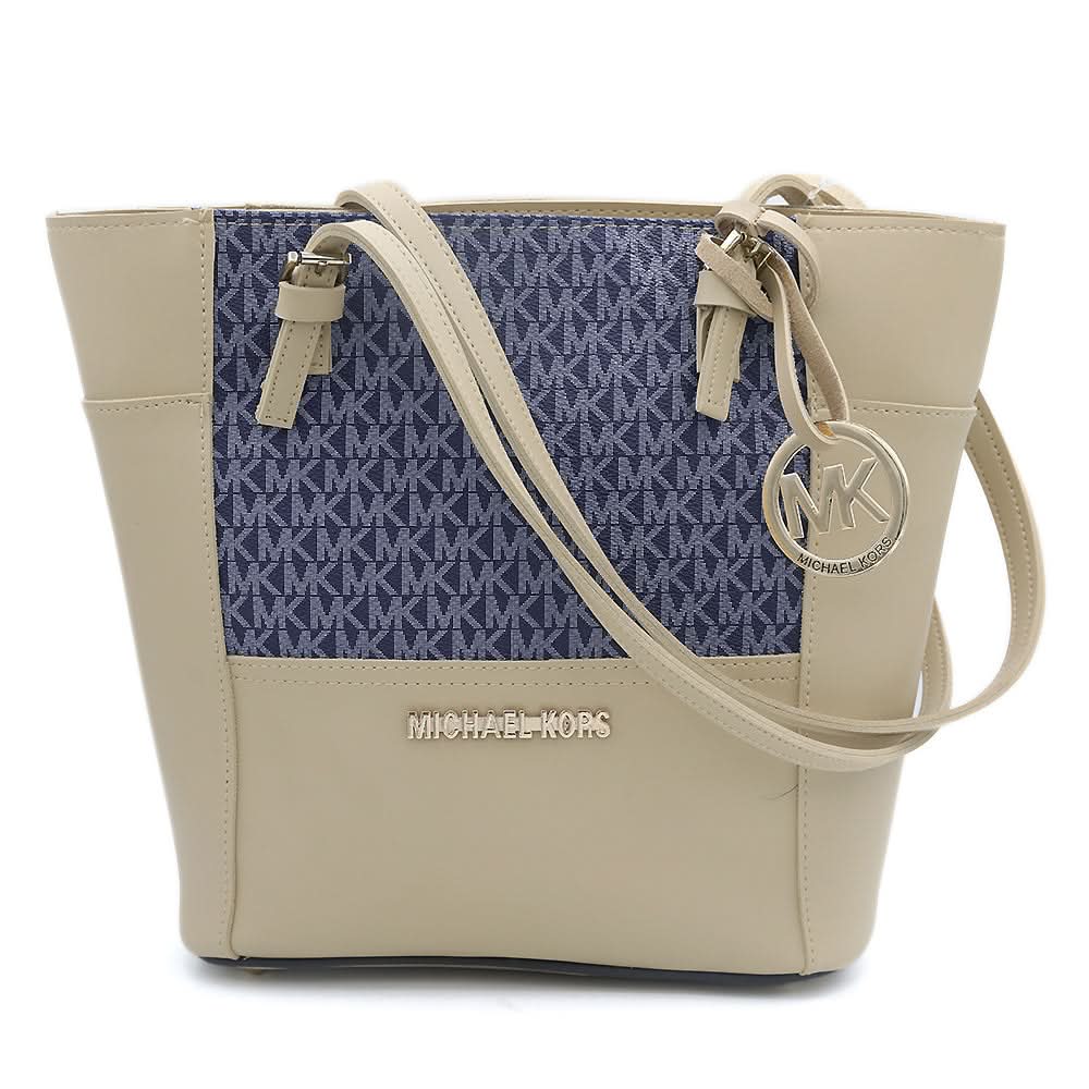 Women's Handbag H-81 - Beige & Navy Blue, Women, Bags, Chase Value, Chase Value