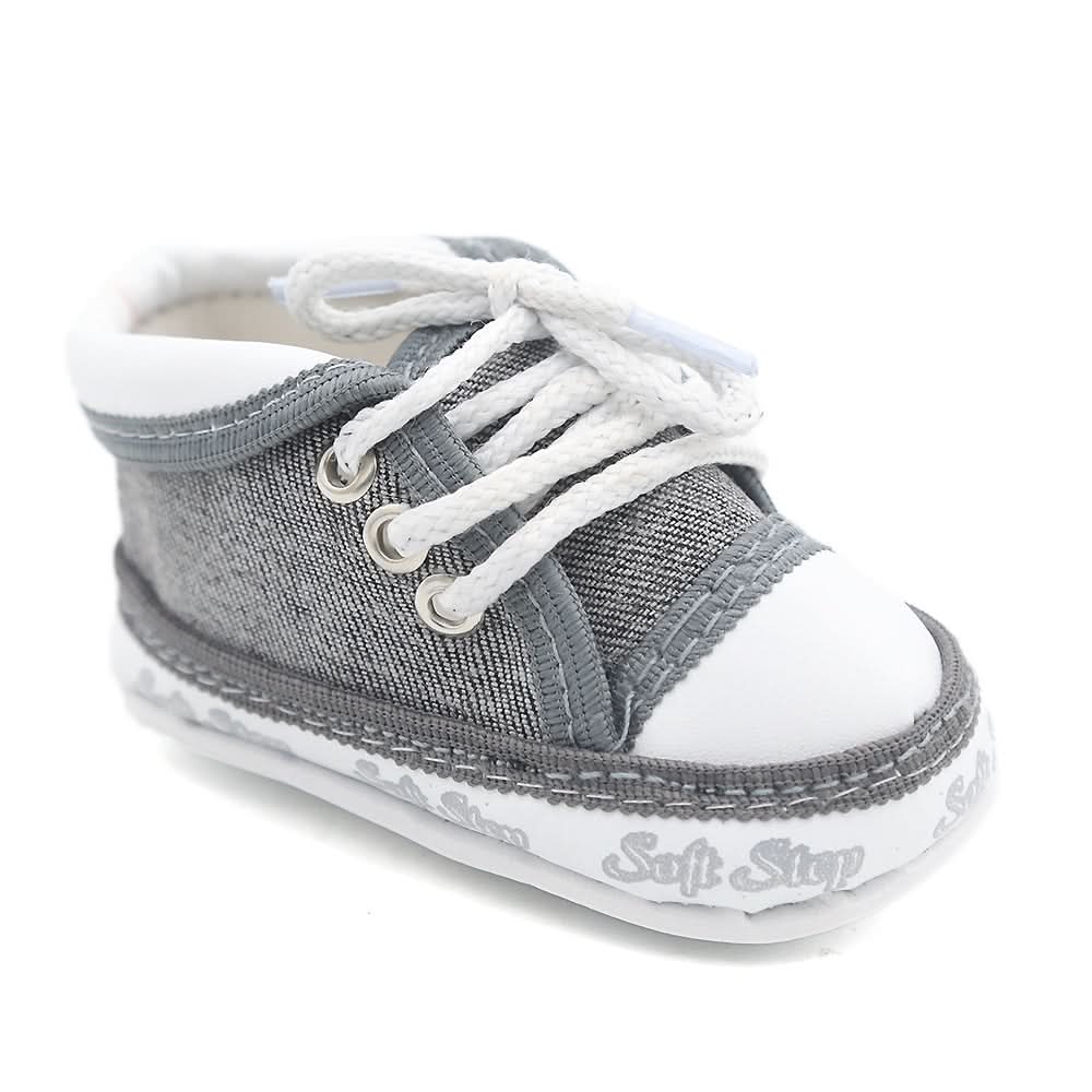 Newborn Boys Lace Shoes - Grey, Kids, NB Shoes And Socks, Chase Value, Chase Value