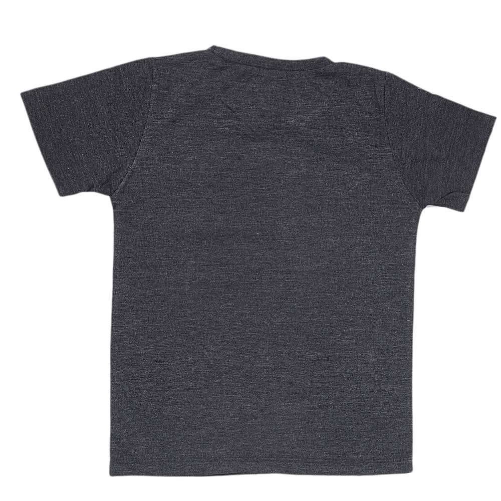 Boys Half Sleeves Jersey T-Shirt 4155 - Dark Grey, Kids, Boys T-Shirts, Chase Value, Chase Value