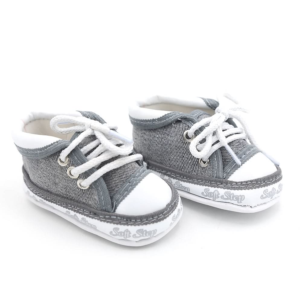 Newborn Boys Lace Shoes - Grey, Kids, NB Shoes And Socks, Chase Value, Chase Value