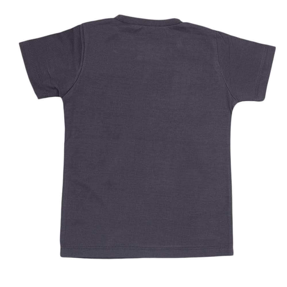 Boys Half Sleeves Jersey T-Shirt 4155 - Grey, Kids, Boys T-Shirts, Chase Value, Chase Value