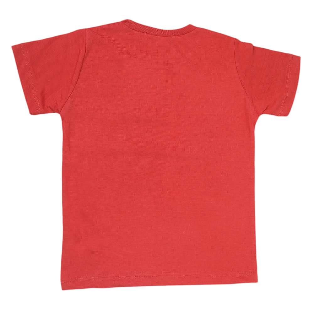 Boys Half Sleeves Jersey T-Shirt 4155 - Rust, Kids, Boys T-Shirts, Chase Value, Chase Value