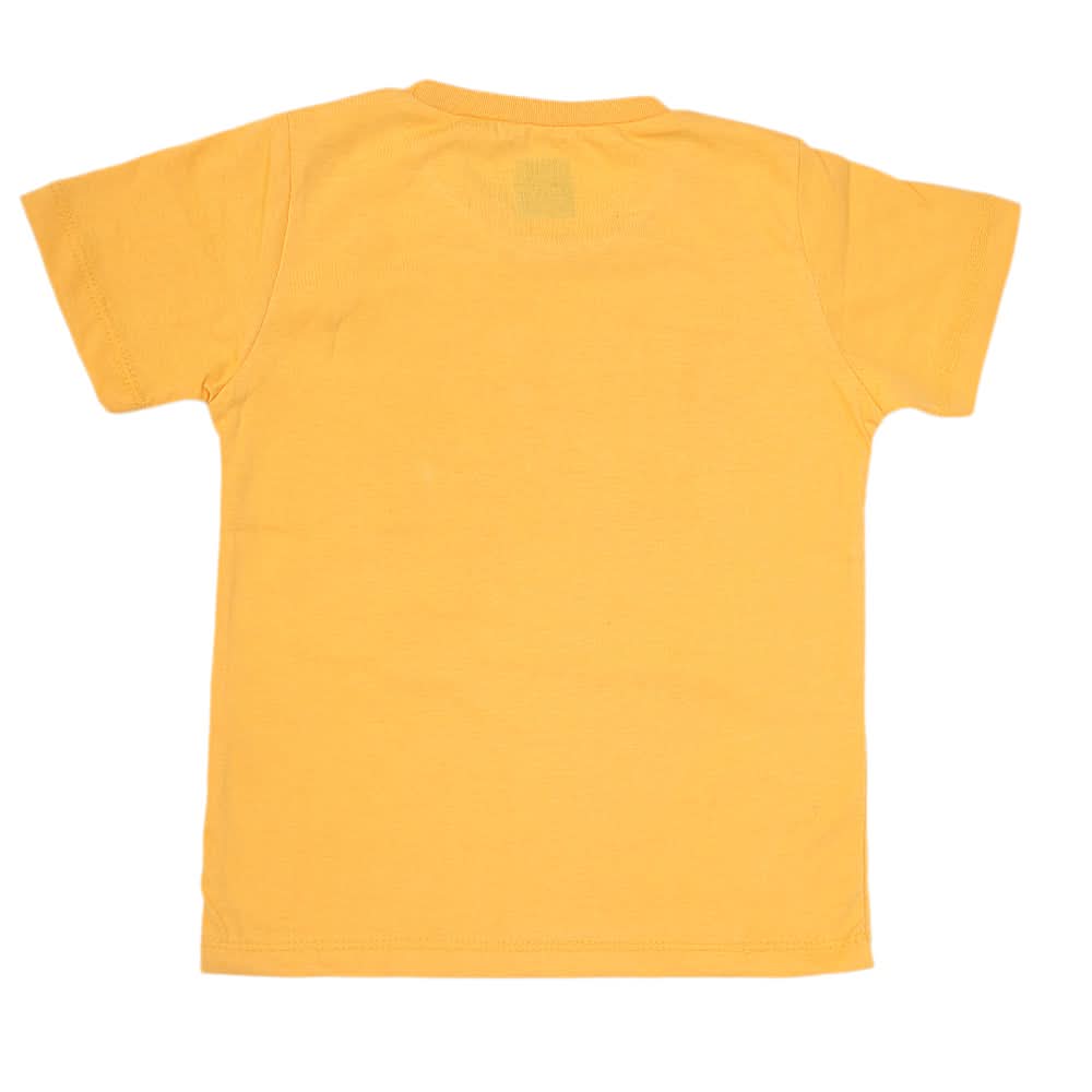 Boys Half Sleeves Jersey T-Shirt 4133 - Yellow, Kids, Boys T-Shirts, Chase Value, Chase Value