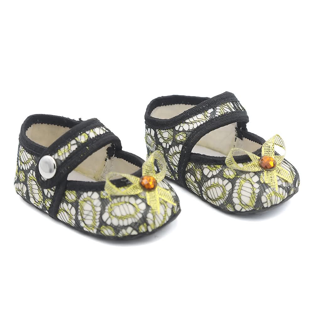 Newborn Girls Net Pumps - Black, Kids, NB Shoes And Socks, Chase Value, Chase Value