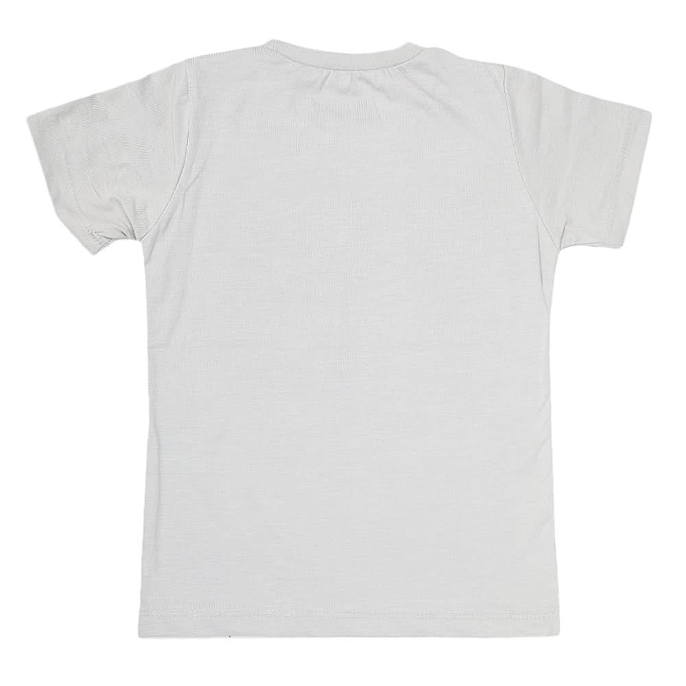 Boys Half Sleeves Jersey T-Shirt 4156 - Silver, Kids, Boys T-Shirts, Chase Value, Chase Value