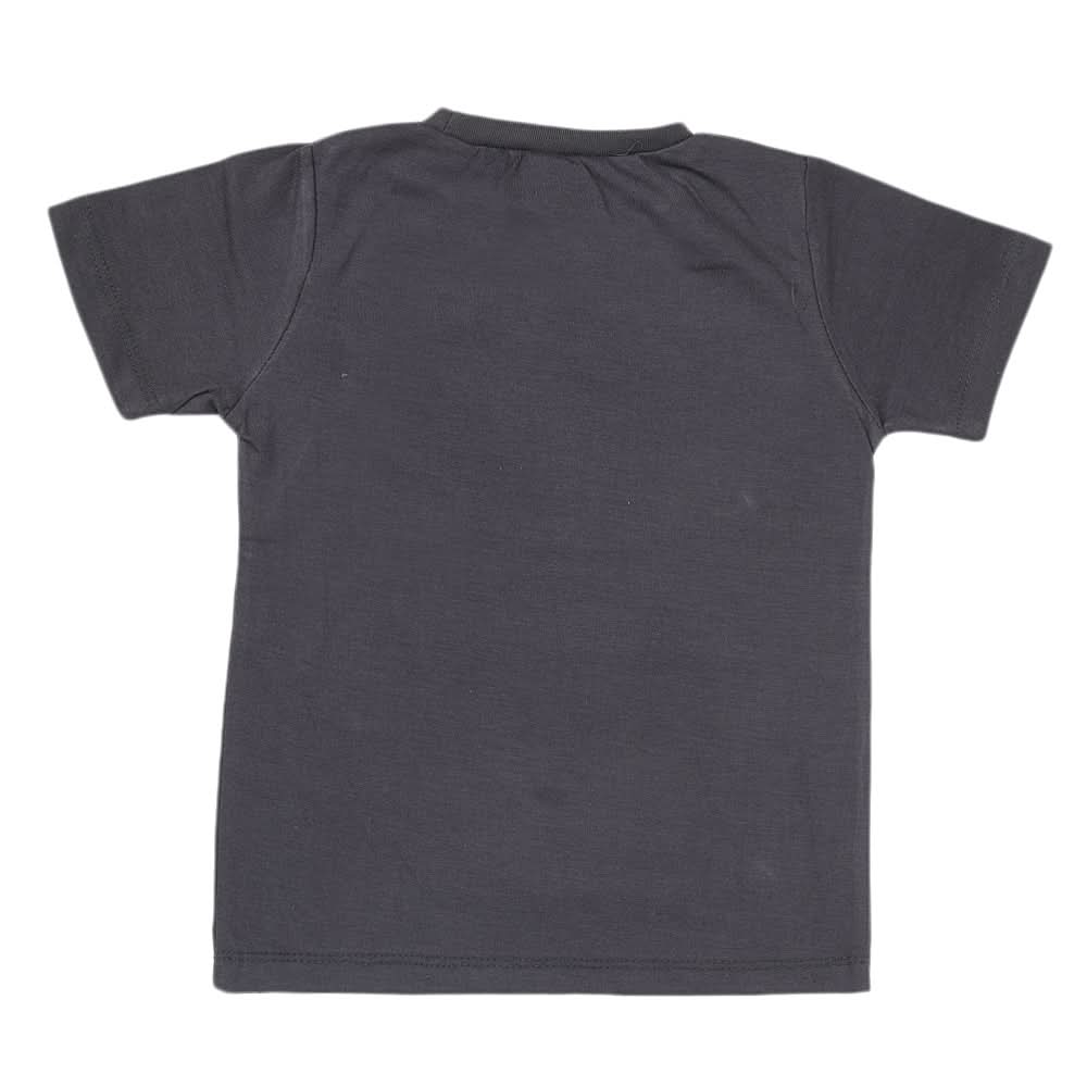 Boys Half Sleeves Jersey T-Shirt 4156 - Grey, Kids, Boys T-Shirts, Chase Value, Chase Value