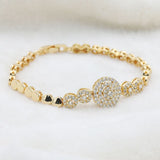 Women's Zarcon Bracelet - Golden, Women, Bangles & Bracelets, Chase Value, Chase Value