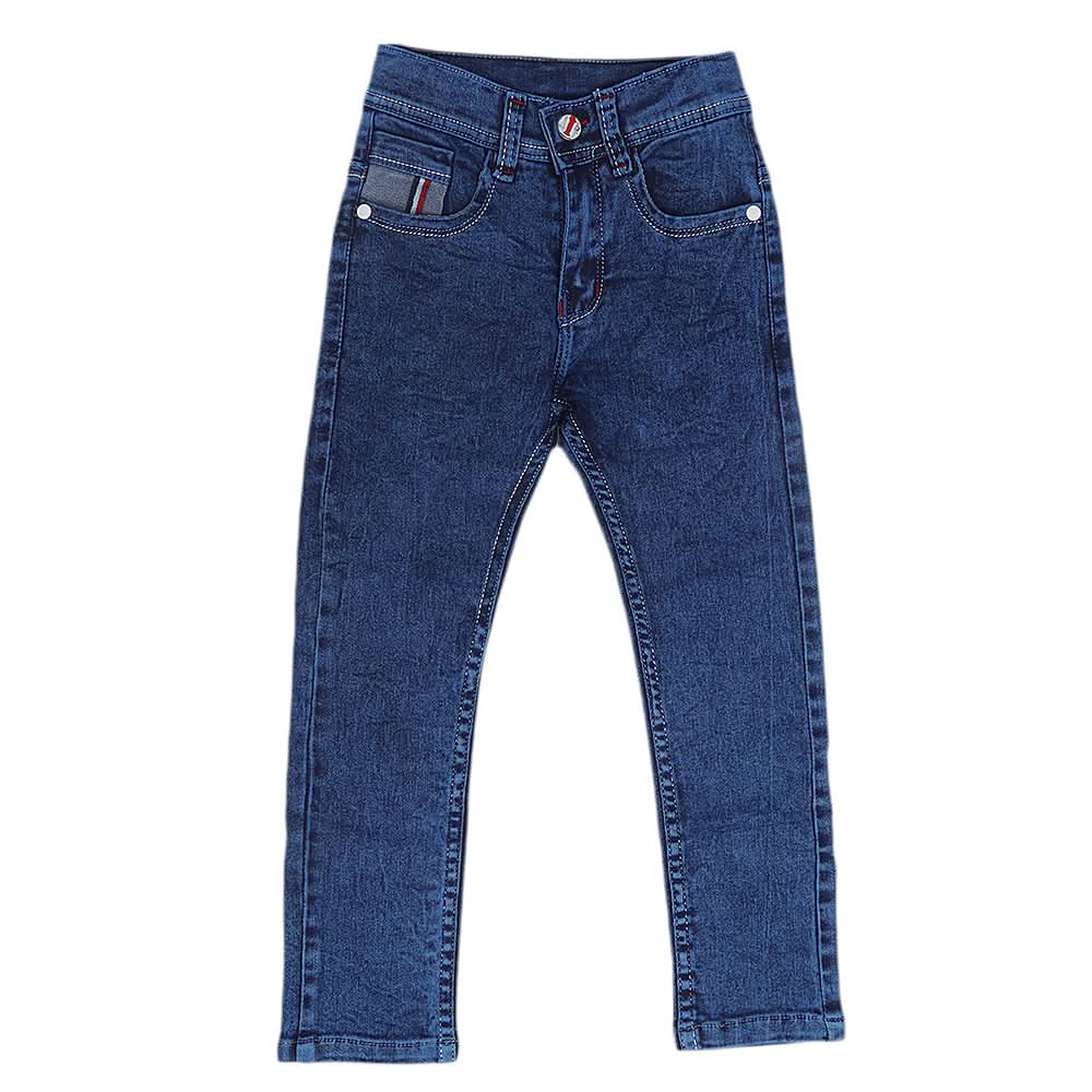 Boys Random Wash Denim Pant - Dark Blue, Kids, Boys Pants, Chase Value, Chase Value