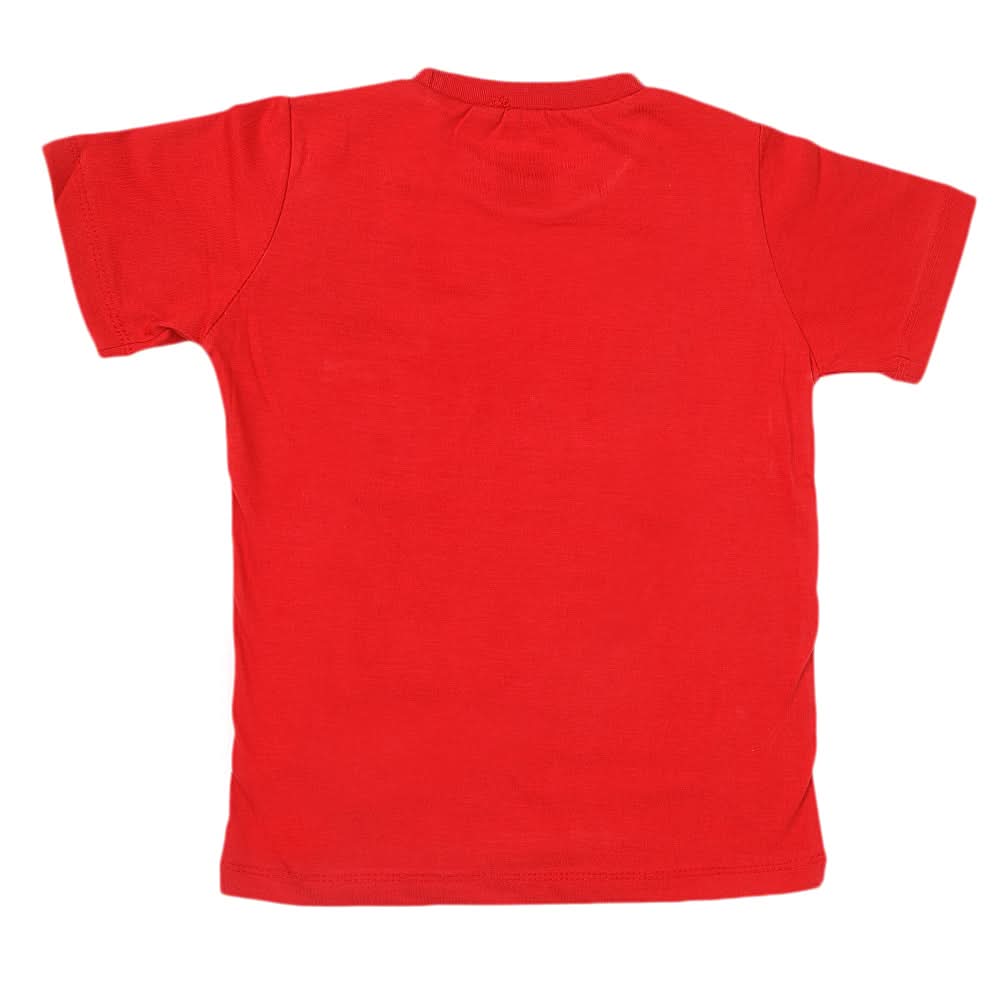Boys Half Sleeves Jersey T-Shirt 4126 - Red, Kids, Boys T-Shirts, Chase Value, Chase Value