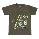 Boys Half Sleeves Jersey T-Shirt 4125 - Olive Green, Kids, Boys T-Shirts, Chase Value, Chase Value