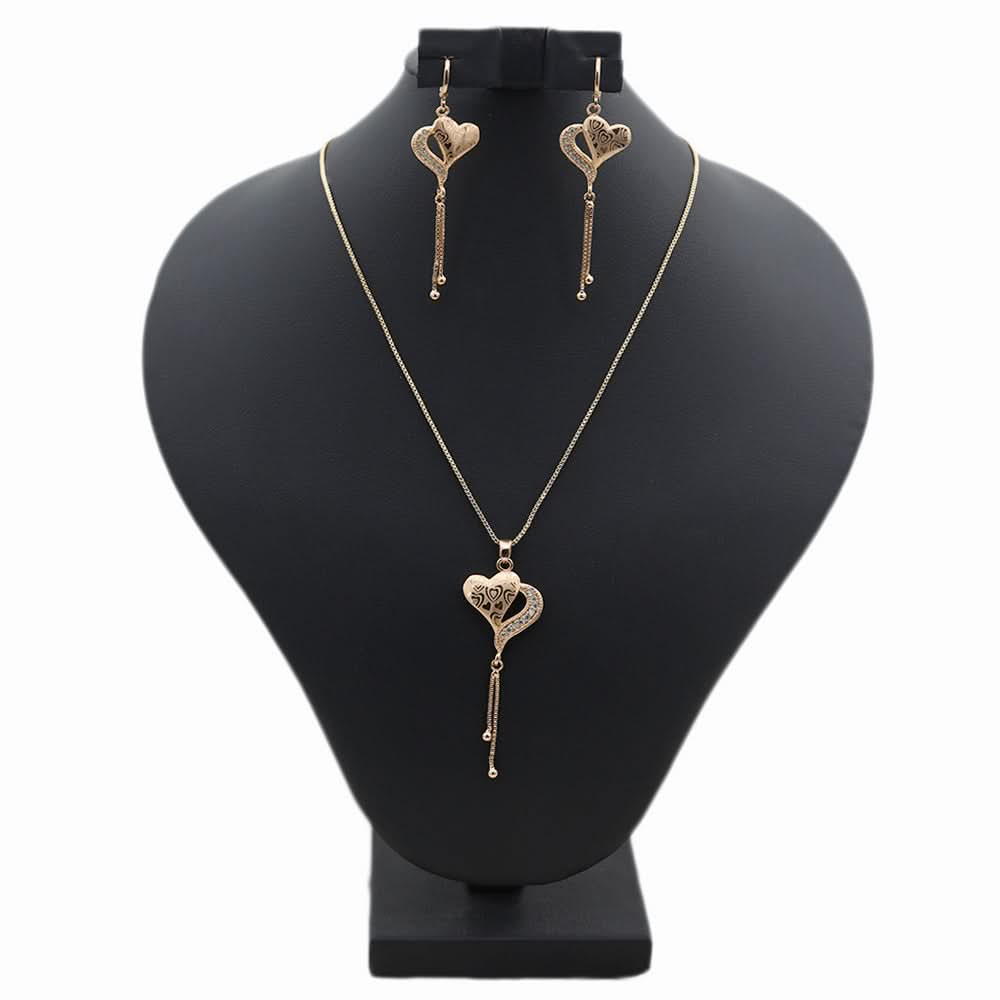 Women's Locket Set - Golden, Women, Chains & Lockets, Chase Value, Chase Value