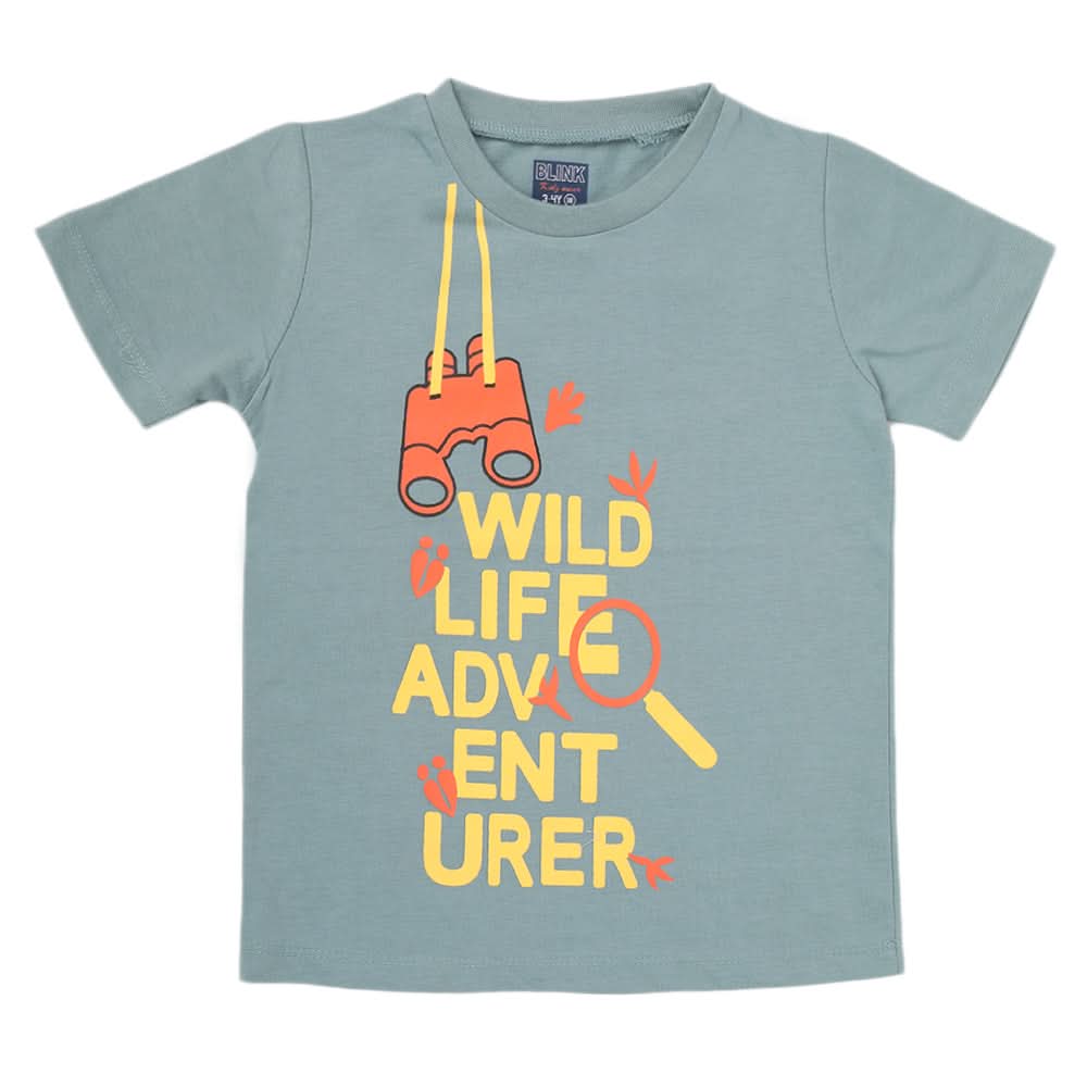 Boys Half Sleeves Jersey T-Shirt 4145 - Light Grey, Kids, Boys T-Shirts, Chase Value, Chase Value