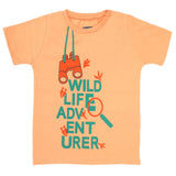 Boys Half Sleeves Jersey T-Shirt 4145 - Orange, Kids, Boys T-Shirts, Chase Value, Chase Value