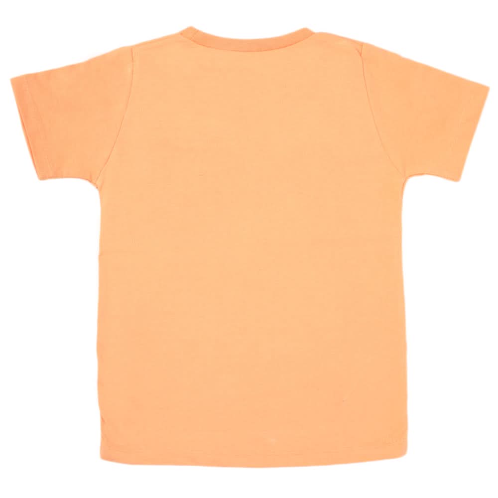 Boys Half Sleeves Jersey T-Shirt 4145 - Orange, Kids, Boys T-Shirts, Chase Value, Chase Value