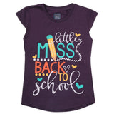 Girls Printed Half Sleeves T-Shirt 4699 - Purple, Kids, Girls T-Shirts, Chase Value, Chase Value