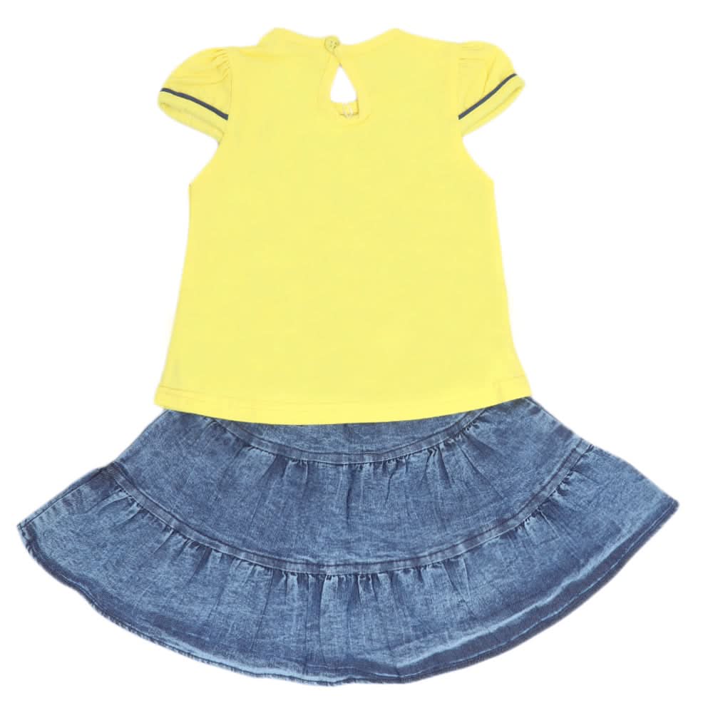 Girls Skirt Suits 122 SML - Yellow, Kids, Girls Sets And Suits, Chase Value, Chase Value