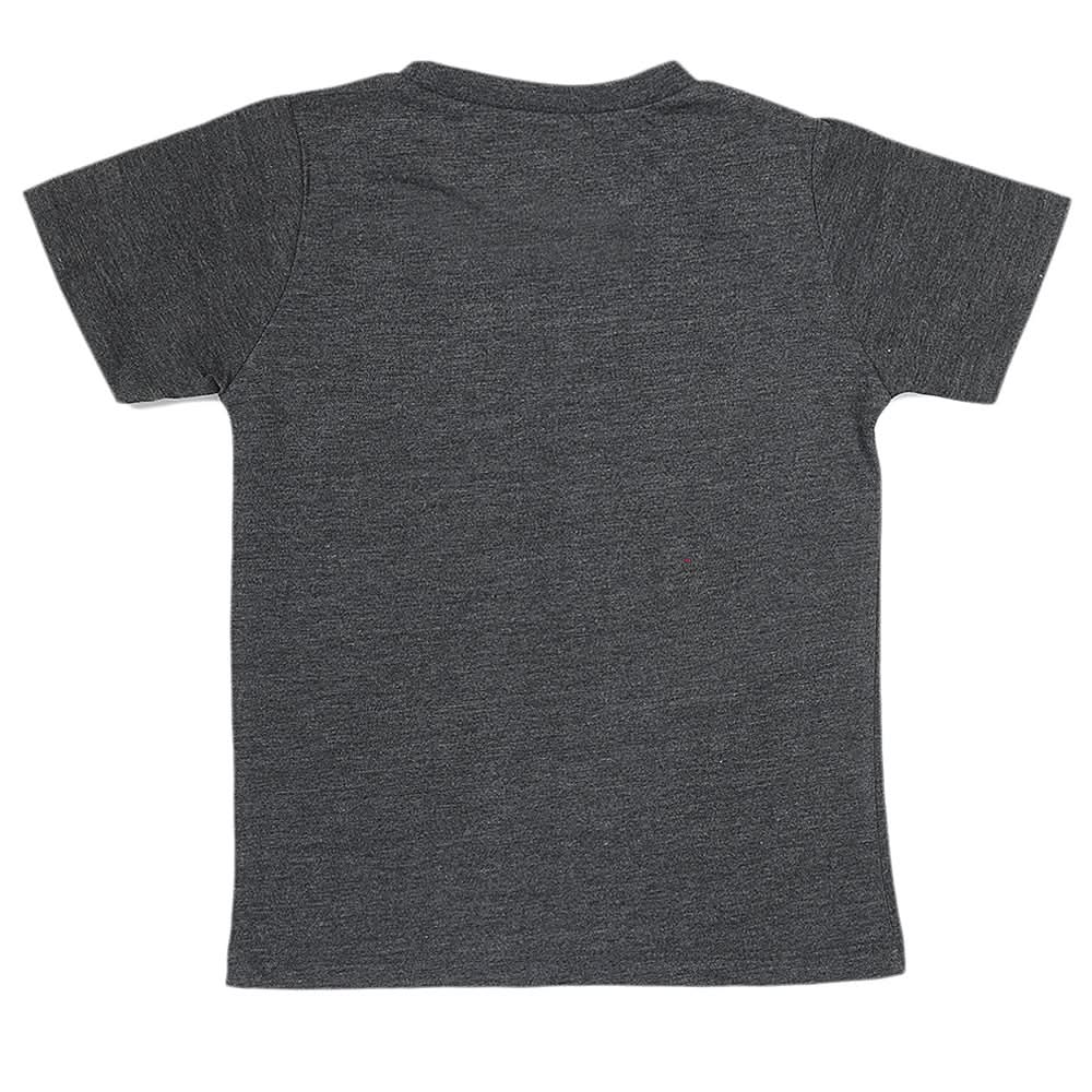 Boys Half Sleeves Jersey T-Shirt 4154 - Grey, Kids, Boys T-Shirts, Chase Value, Chase Value