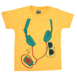 Boys Half Sleeves Jersey T-Shirt 4154 - Yellow, Kids, Boys T-Shirts, Chase Value, Chase Value