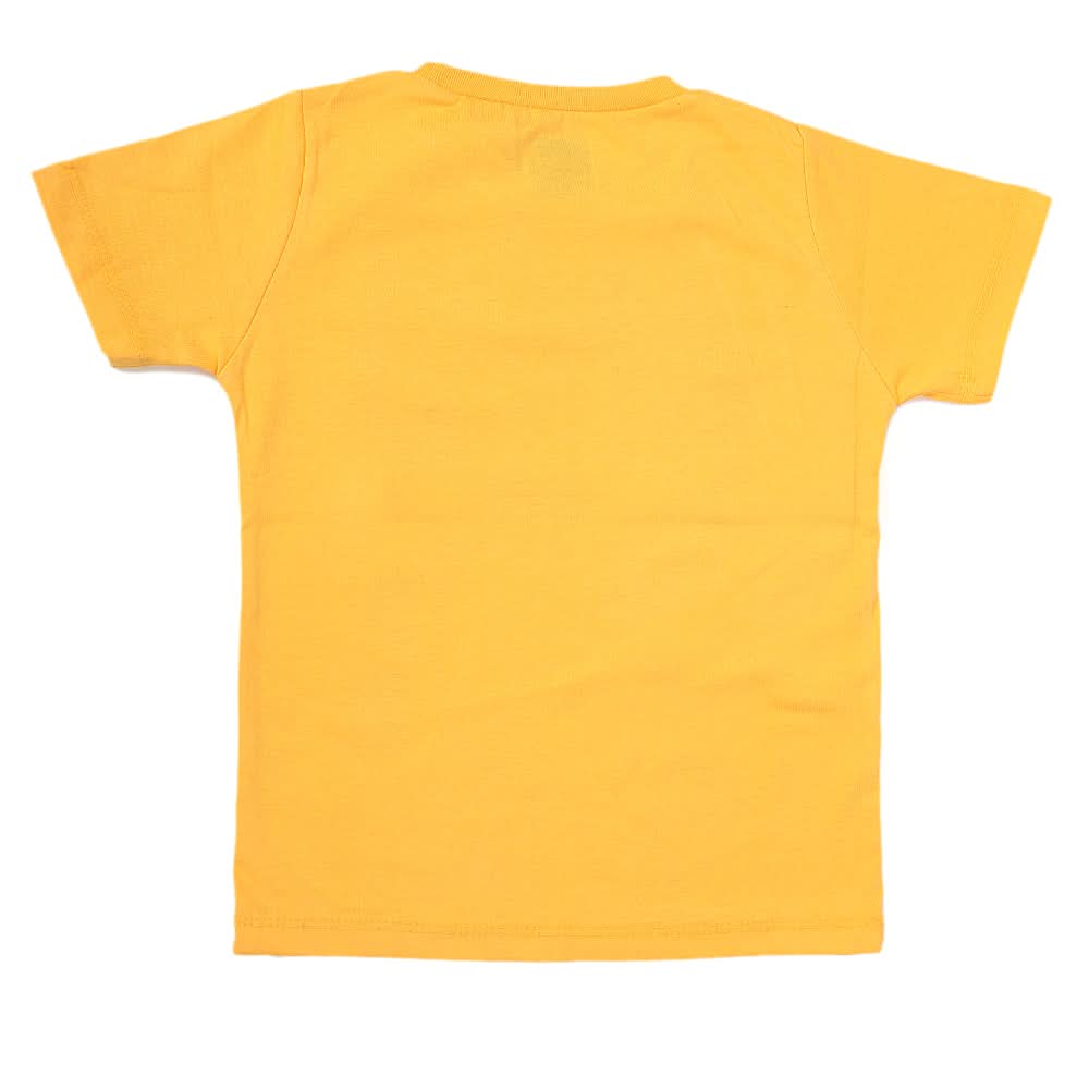 Boys Half Sleeves Jersey T-Shirt 4154 - Yellow, Kids, Boys T-Shirts, Chase Value, Chase Value