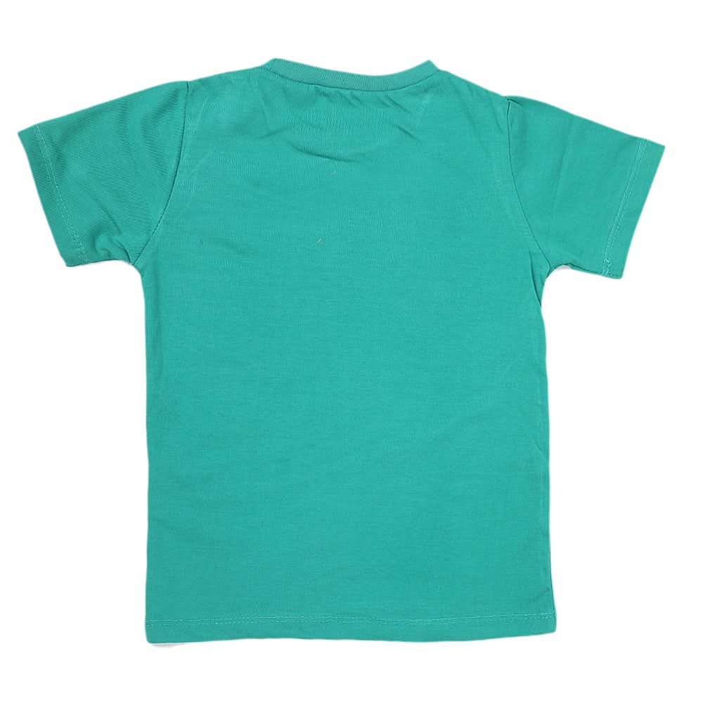 Boys Half Sleeves Jersey T-Shirt 4154 - Green, Kids, Boys T-Shirts, Chase Value, Chase Value