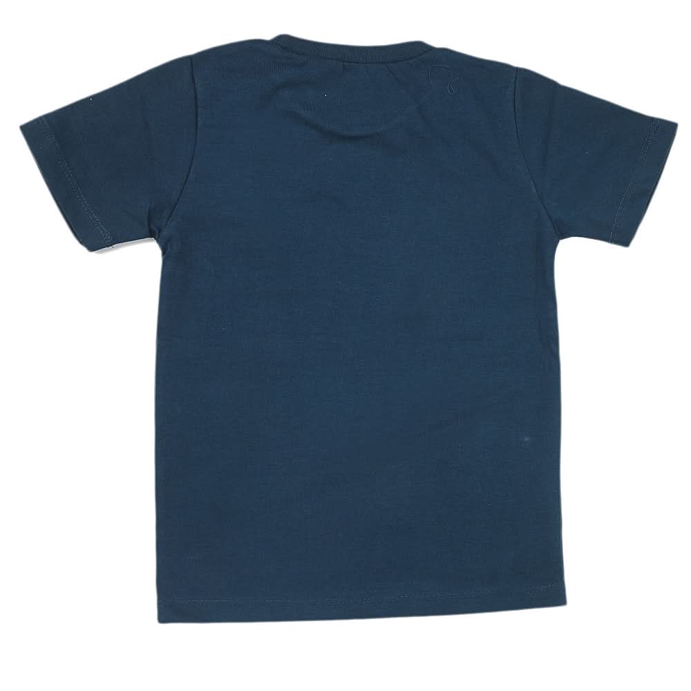 Boys Half Sleeves Jersey T-Shirt 4154 - Blue, Kids, Boys T-Shirts, Chase Value, Chase Value