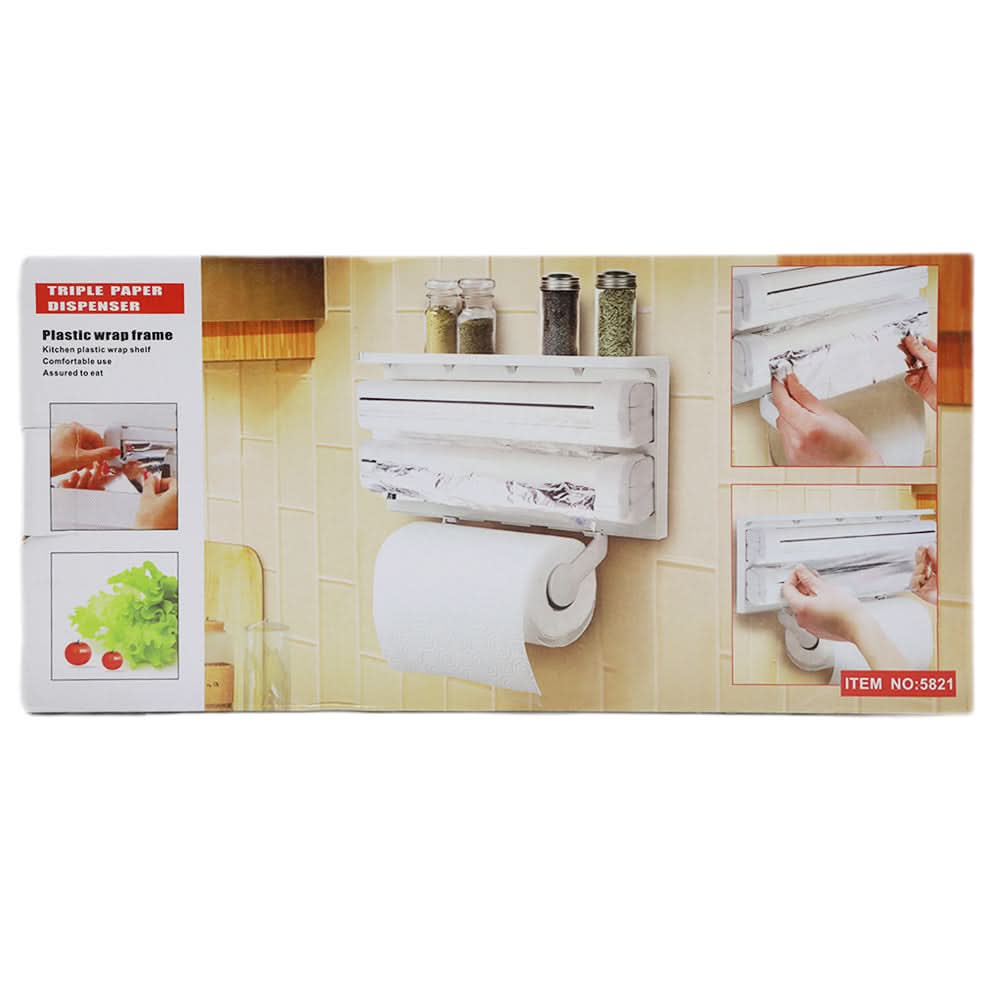 Triple Paper Dispenser - White, Home & Lifestyle, Accessories, Chase Value, Chase Value