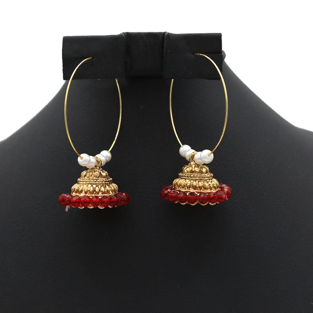 Bali Jhumki Golden - B, Women, Earrings & Tops, Chase Value, Chase Value
