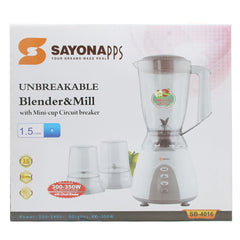 Sayona Blender With Dry Mill, Home & Lifestyle, Juicer Blender & Mixer, Sayona, Chase Value