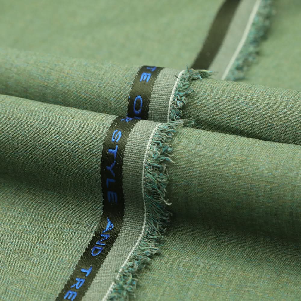 Men’s Morocu Winter Un-Stitched Suit - Army Green, Men, Unstitched Fabric, Chase Value, Chase Value