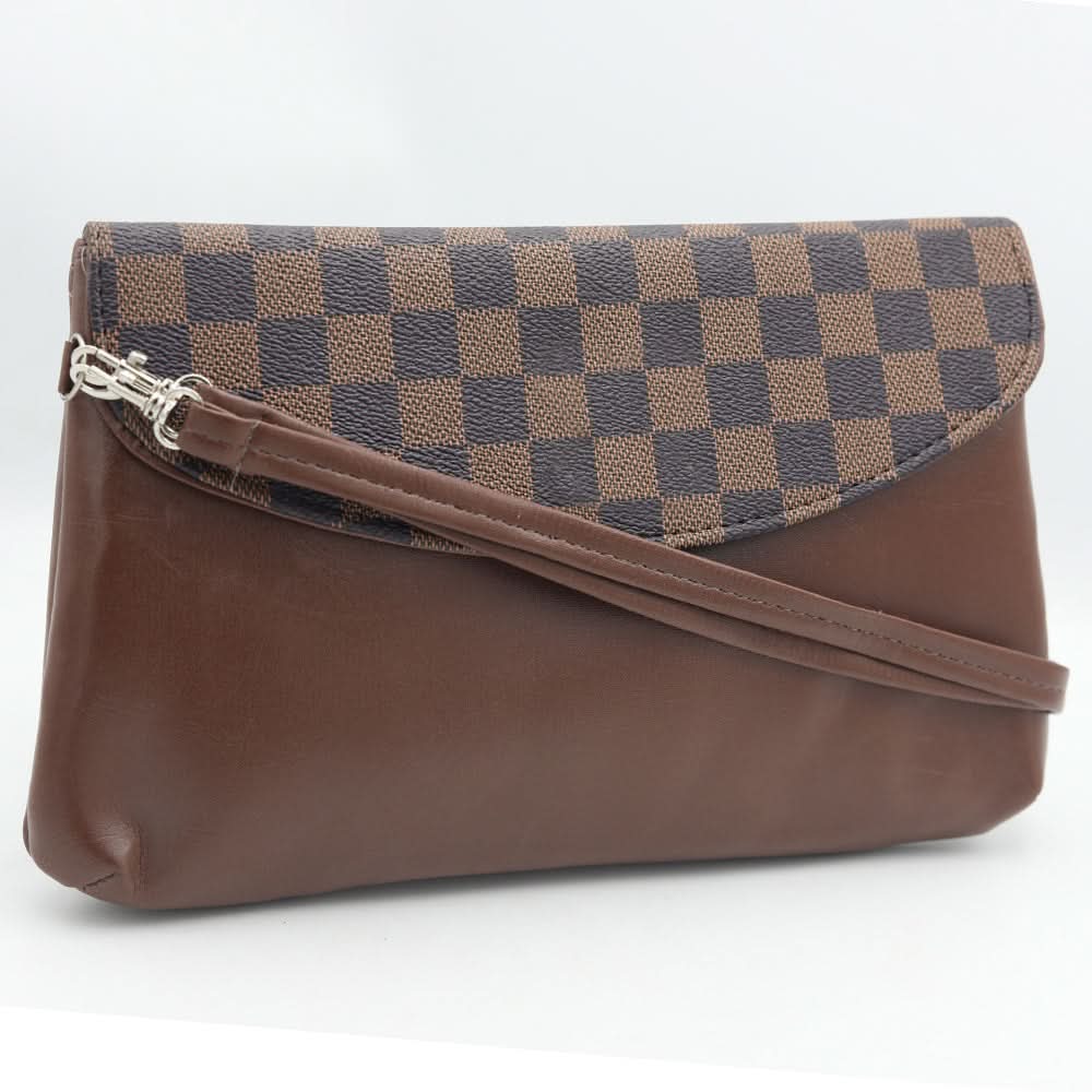 Women's Clutch K-2069 - Coffee, Women, Clutches, Chase Value, Chase Value