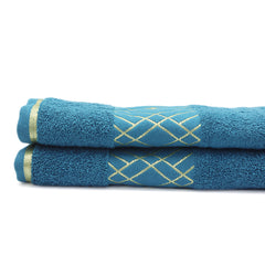 Bath Towel Greek Border - Navy Blue, Home & Lifestyle, Bath Towels, Chase Value, Chase Value