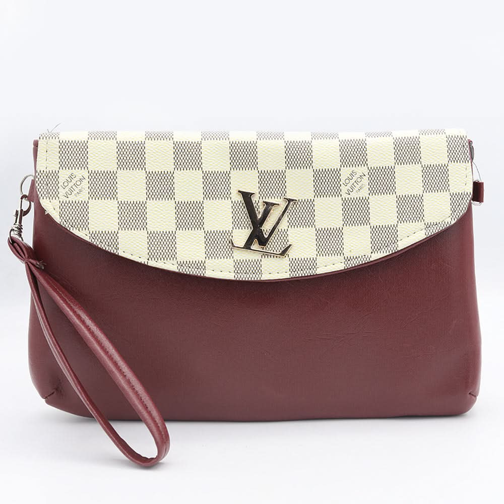 Women's Clutch K-2069 - Maroon, Women, Clutches, Chase Value, Chase Value