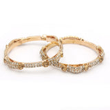 Girl's Setting Bangles 2Pc - Golden, Kids, Bangles & Bracelet, Chase Value, Chase Value