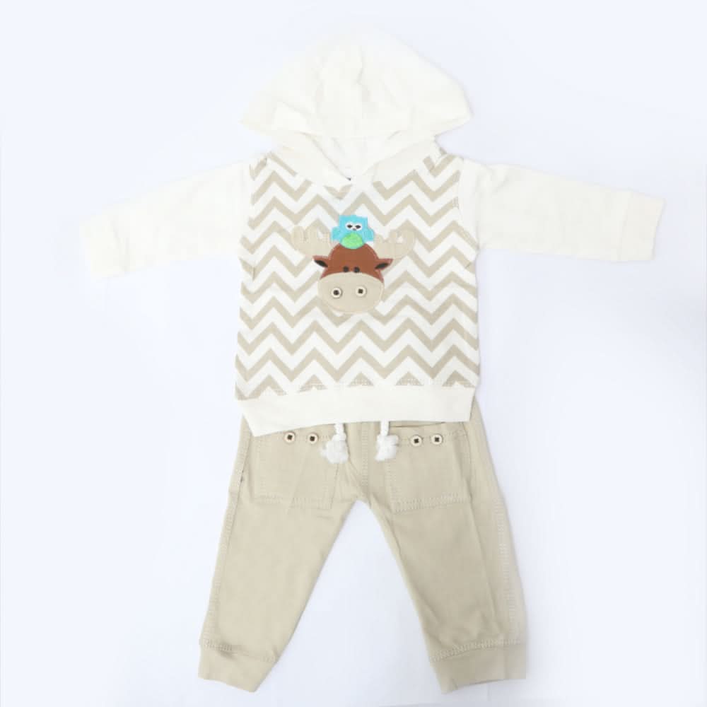 Newborn Boys Suits Full Sleeves - Beige, Kids, NB Boys Sets And Suits, Chase Value, Chase Value