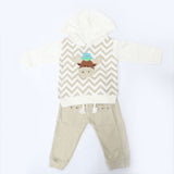 Newborn Boys Suits Full Sleeves - Beige, Kids, NB Boys Sets And Suits, Chase Value, Chase Value