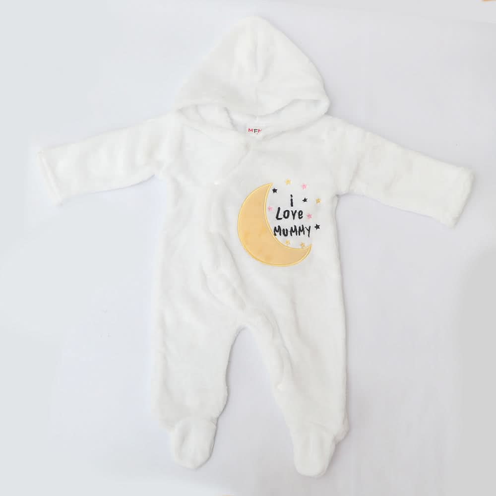 Newborn Unisex Romper - White, Kids, NB Girls Rompers, Kids, NB Boys Rompers, Chase Value, Chase Value