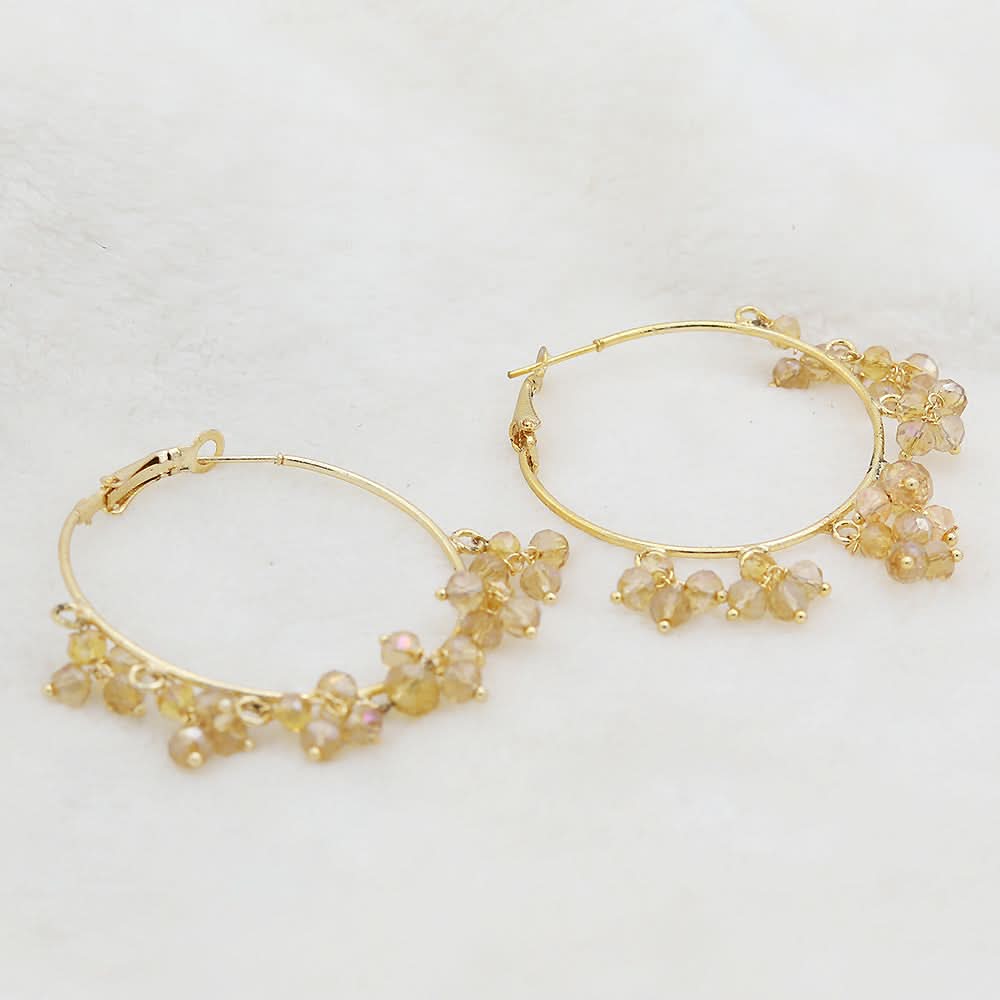Women's Crystal Ring Bali - Golden, Women, Earrings & Tops, Chase Value, Chase Value