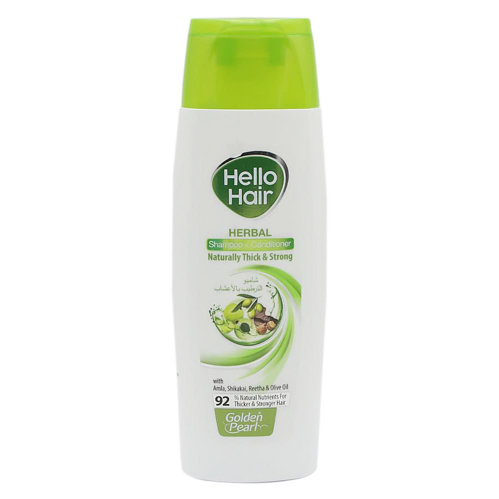 Hello Hair Shampoo + Conditioner 190ml - Herbal, Beauty & Personal Care, Shampoo & Conditioner, Chase Value, Chase Value